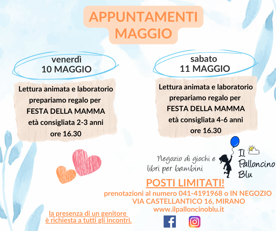 Lettura animata e laboratorio – Festa della Mamma